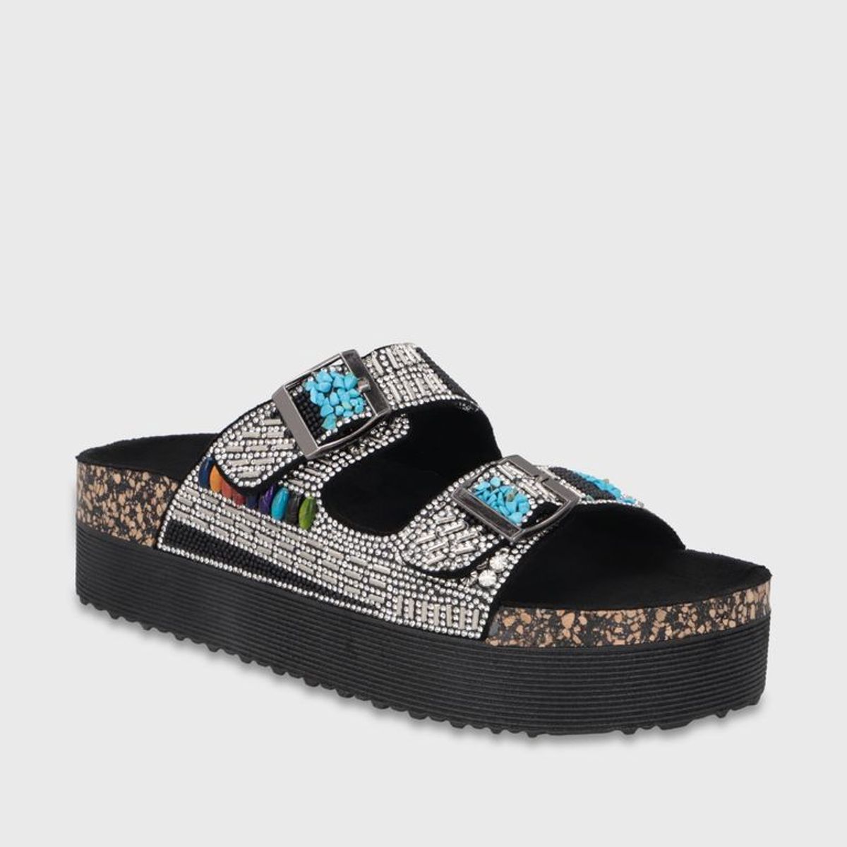 GOTTA - Sandalia Plataforma Negra Mujer 65952