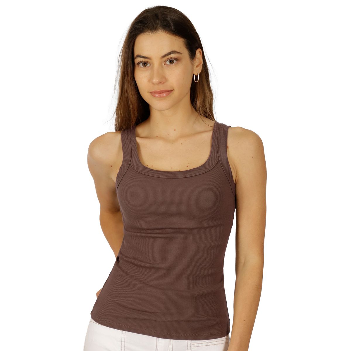 DIVINO JEANS - Polera Fefa IV Café Divino Jeans