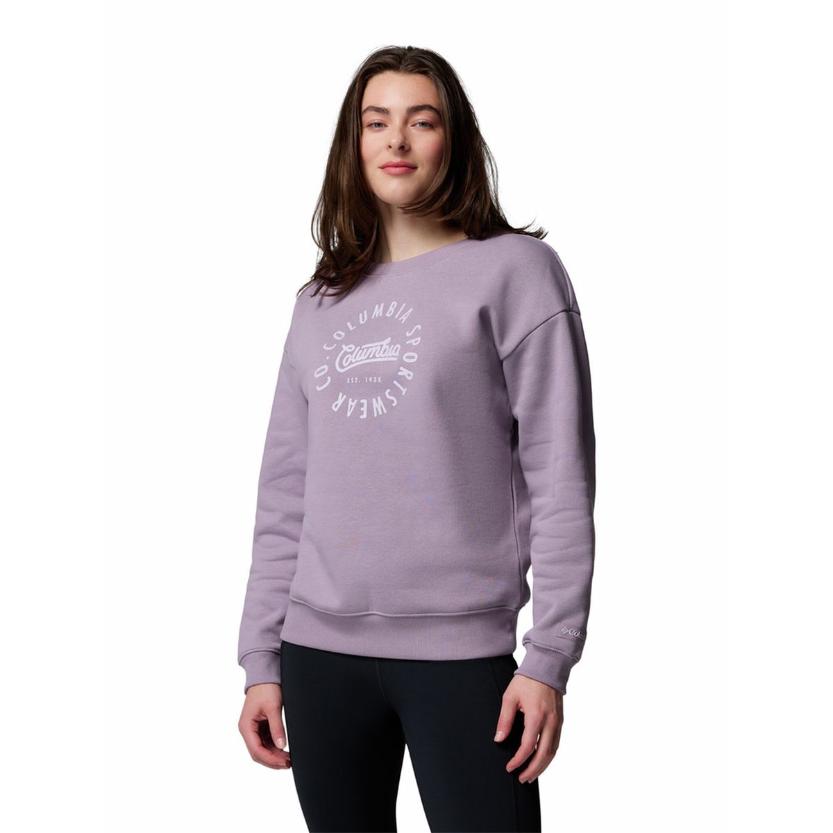 COLUMBIA - Poleron Mujer Meridian Creek Crew Morado COLUMBIA