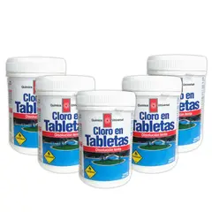 QUIMICA UNIVERSAL - Cloro En Tabletas 5 Kg Disolución Lenta Química Universal