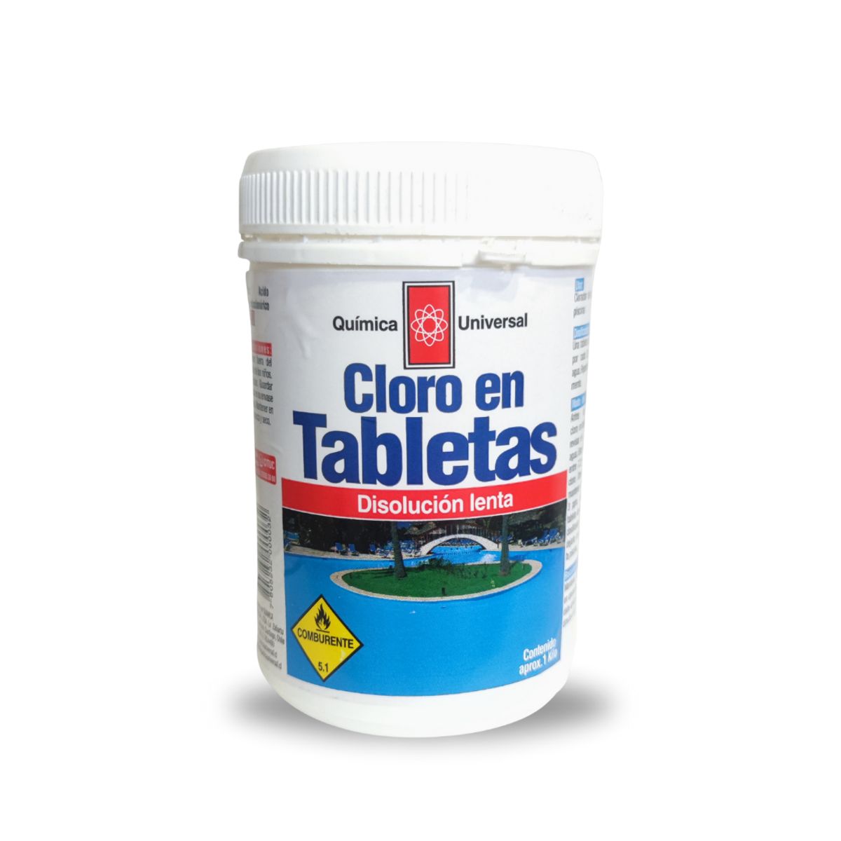 QUIMICA UNIVERSAL - Cloro En Tabletas 5 Kg Disolución Lenta Química Universal