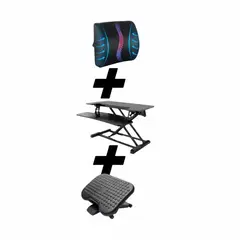 ERGOSTORE - Pack Ergonómico Accesorios Cojín Alzador Reposa Pies