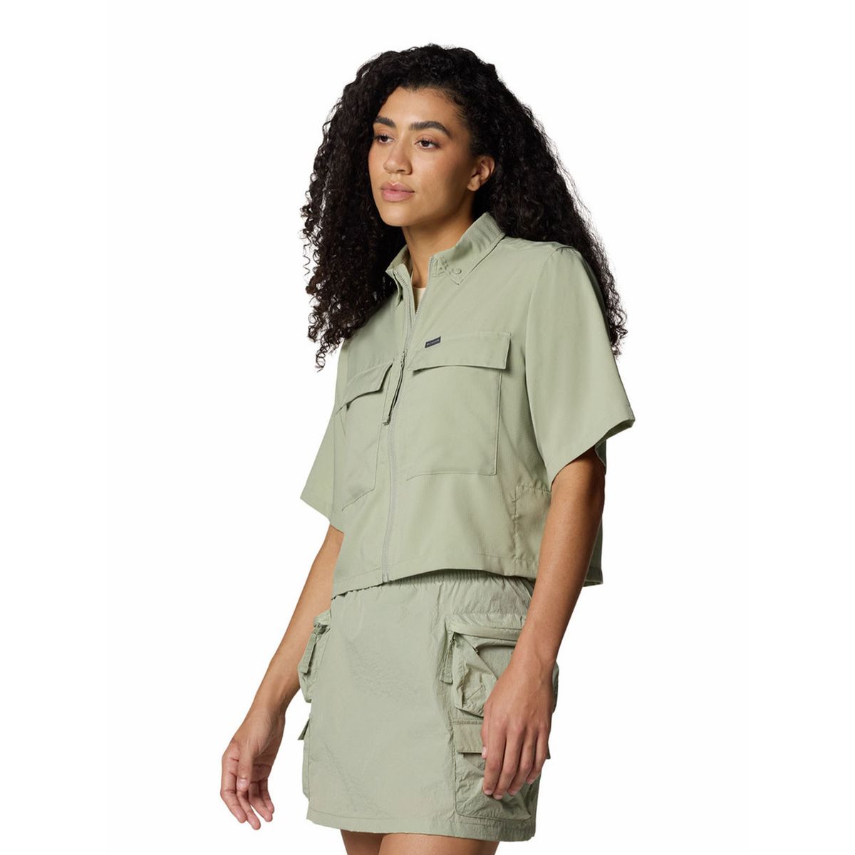 COLUMBIA - Camisa M/C Mujer Elevated View Utility Beige COLUMBIA