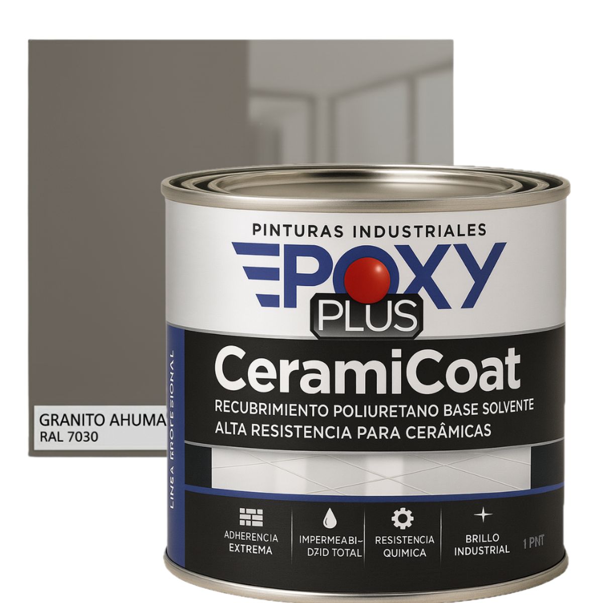 EPOXY - PINTURA PISOS CERÁMICOS - 1-2 GALÓN GRANITO AHUMADO