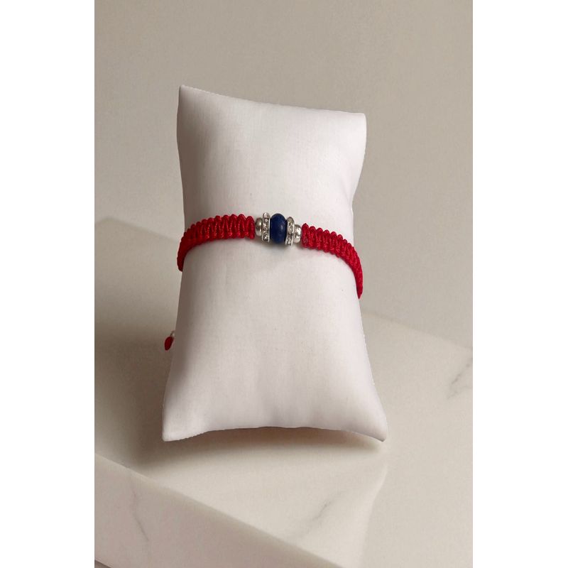 GENERICO - Pulsera de Protección del Arcángel Miguel  Lapislázuli y Hilo Rojo