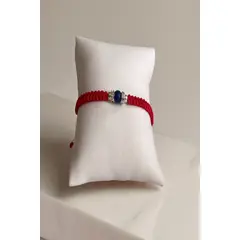 GENERICO - Pulsera de Protección del Arcángel Miguel Lapislázuli y Hilo Rojo