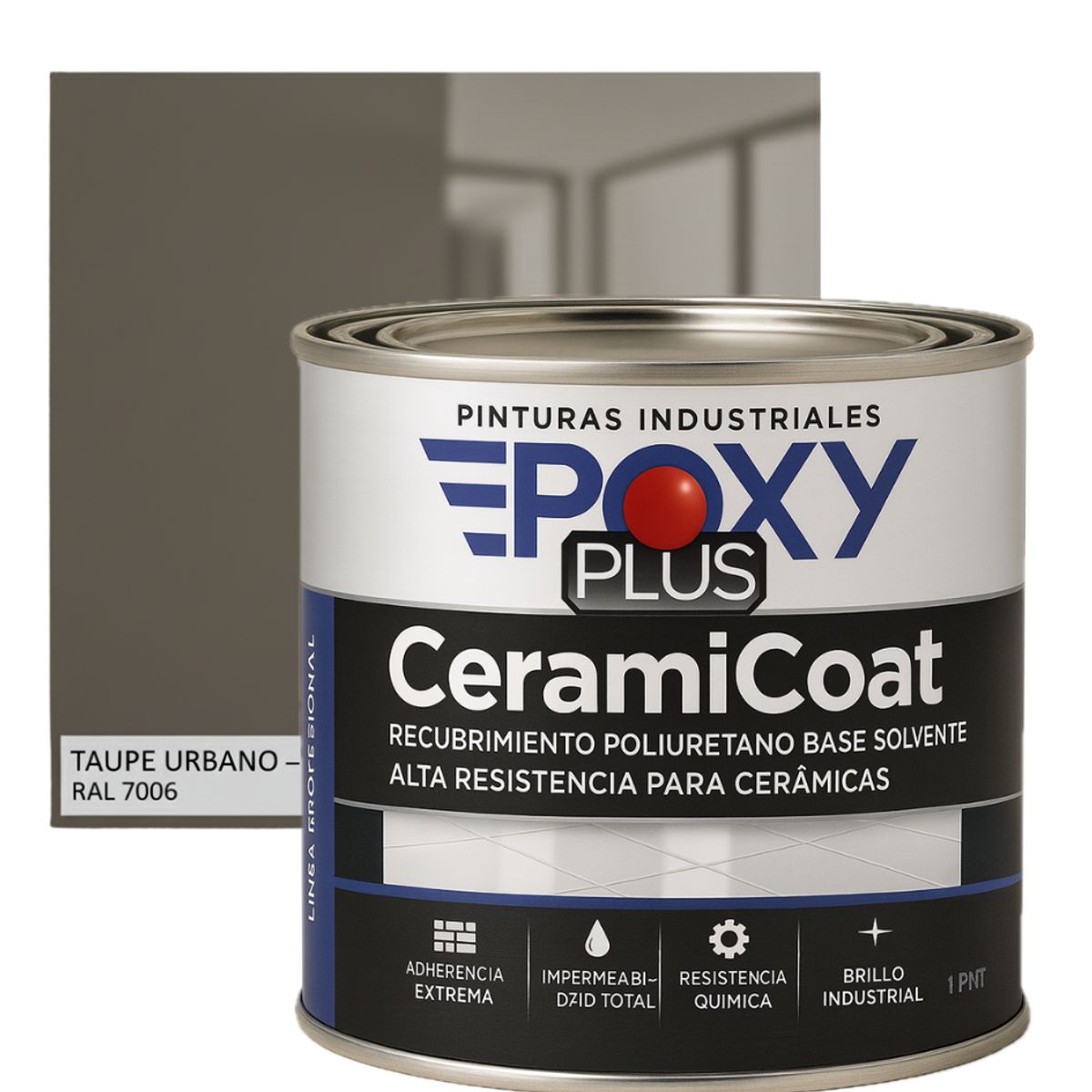 EPOXY - PINTURA PISOS CERÁMICOS - 1-2 GALÓN TAUPE URBANO