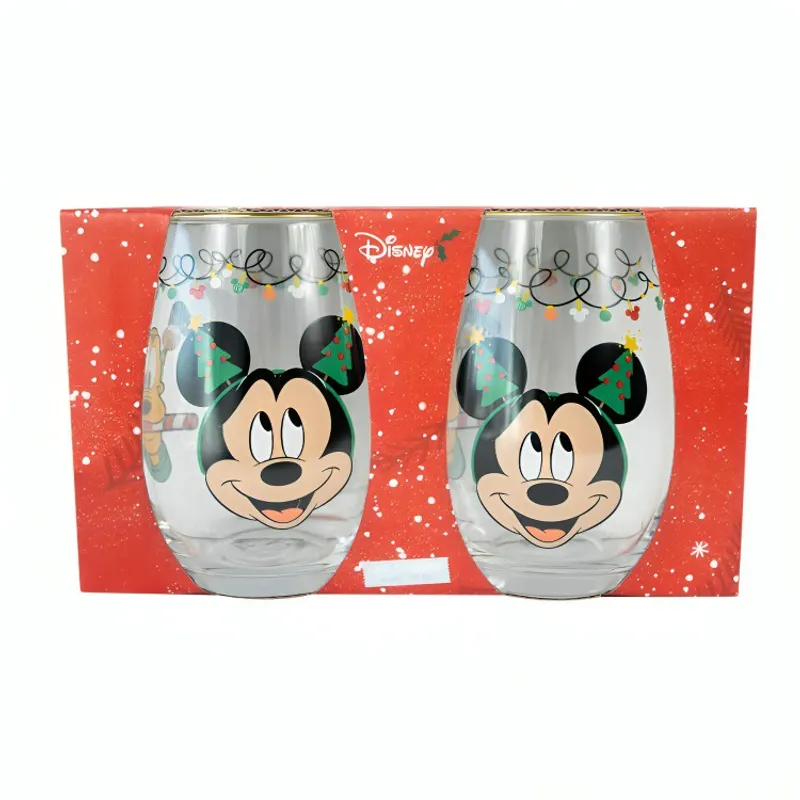 DISNEY - SET 2 VASOS REDONDOS 550ML NAVIDAD DISNEY CLASSIC