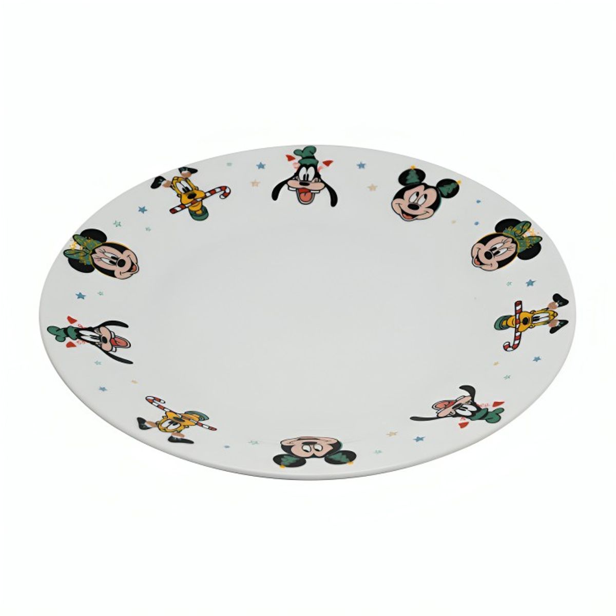 DISNEY - SET 4 PLATO CERÁMICA 19 CM NAVIDAD DISNEY CLASSIC