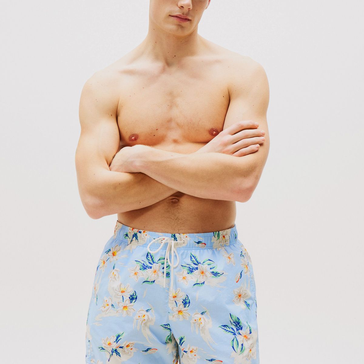 TOMMY HILFIGER - Traje De Baño Con Estampado Celeste Tommy Hilfiger