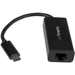 STARTECH - StarTech.com Adaptador USB-C a Ethernet Gigabit - Negro - USB 3.1 - Realtek RTL8153 - 1 Puerto(s) - 1 - Par trenzado