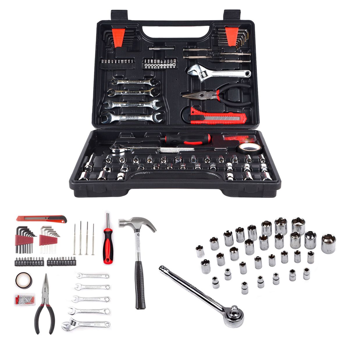 NAPPO - Kit de Herramientas NAPPO 159 Piezas Manuales y Precisión