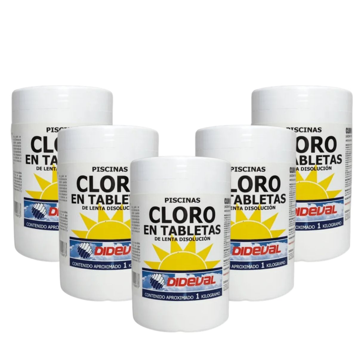 DIDEVAL - Cloro En Tableta Para Piscinas 5 Kg Dideval