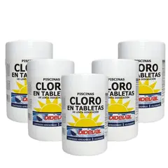 DIDEVAL - Cloro En Tableta Para Piscinas 5 Kg