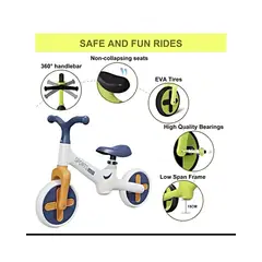 GENERICO - Bicicleta Equilibrio Aprendizaje Sin Pedales Azul