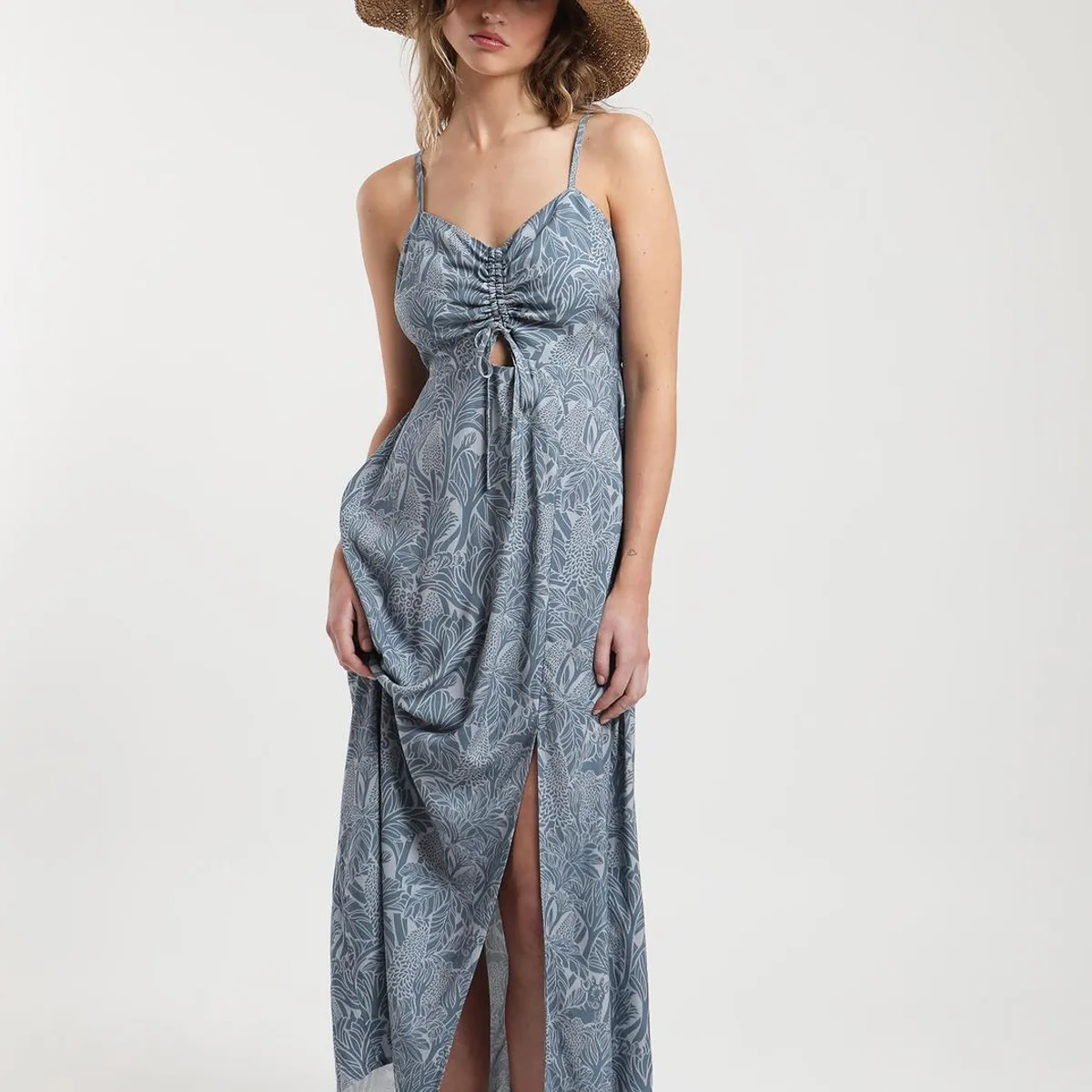 KAYA UNITE - Vestido Largo Nalka Azul