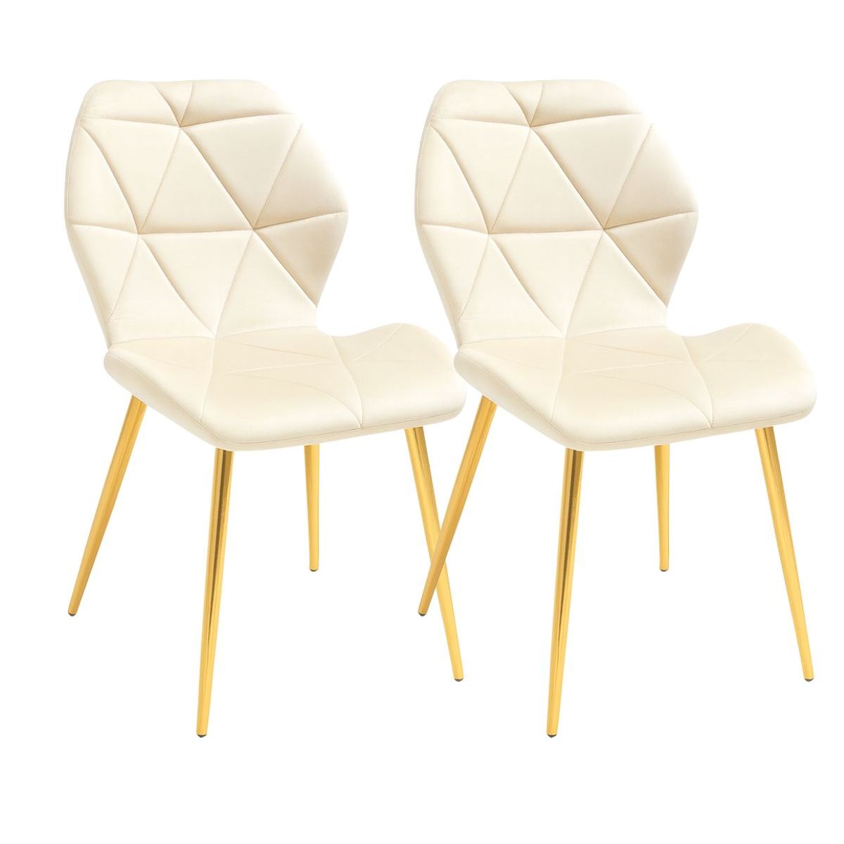 HABITA2 CHILE - Pack 2 Silla de comedor aviador gold