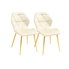 HABITA2 CHILE - Pack 2 Silla de comedor aviador gold