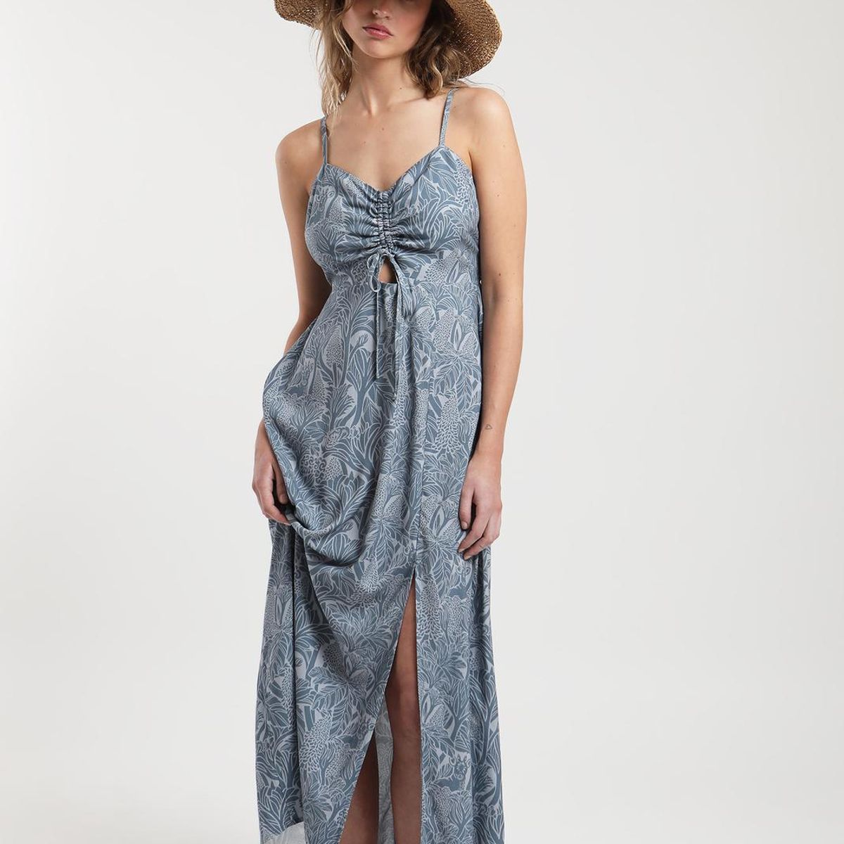 KAYA UNITE - Vestido Largo Nalka Azul