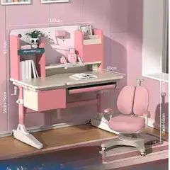 ANGELES DEL HOGAR - Escritorio de oficina ajustable en altura con soporte mas silla