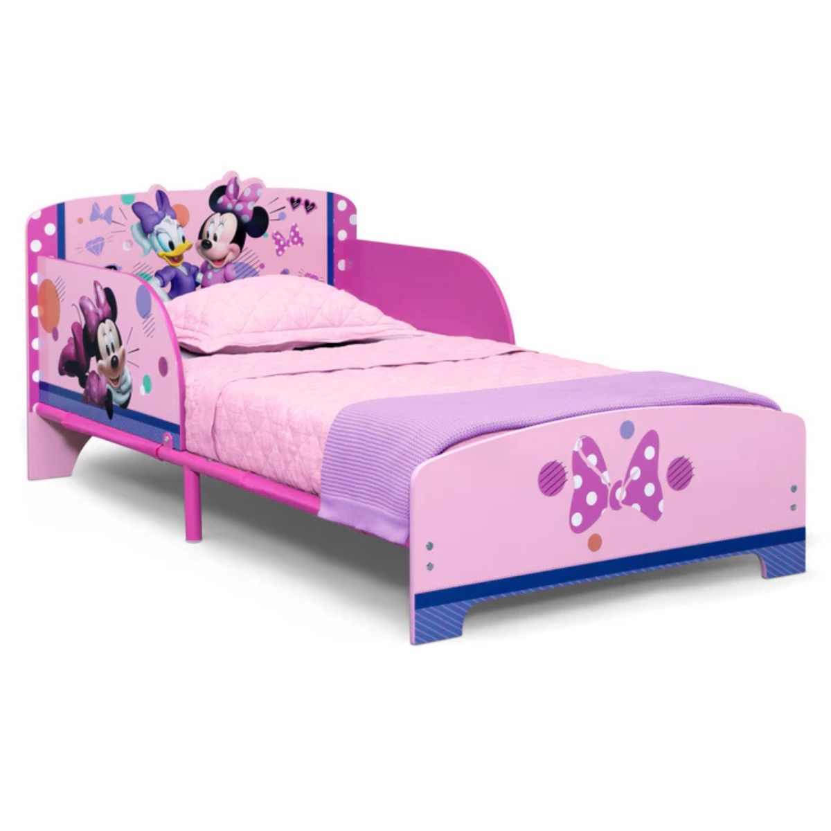 DELTA CHILDREN - Cama de madera interactiva Minnie Mouse sin colchon