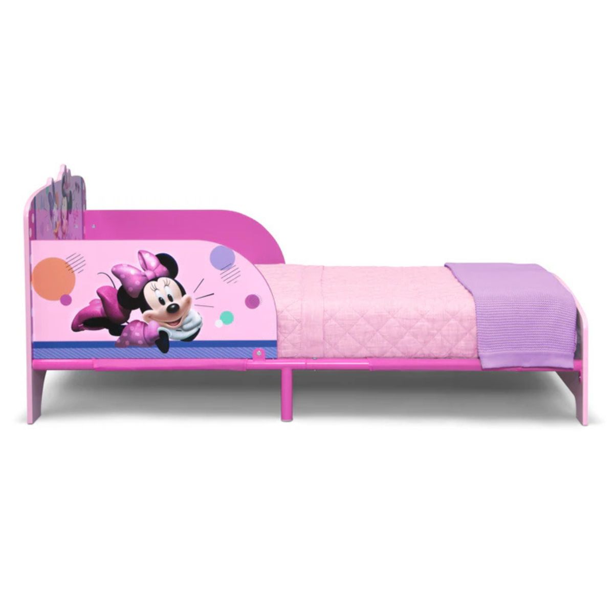 DELTA CHILDREN - Cama de madera interactiva Minnie Mouse sin colchon