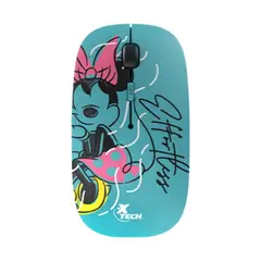 XTECH - Mouse Inalámbrico Minnie Mouse 4 Botones Aguamarina