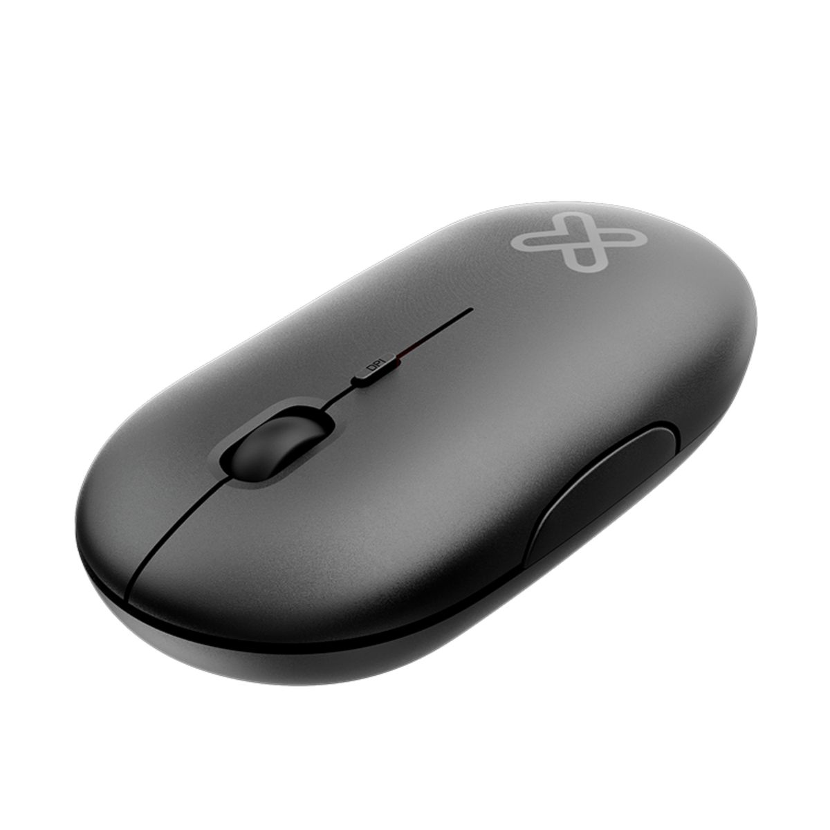 KLIP XTREME - Mouse Inalámbrico SlimSurfer 4 Botones Ultra Portátil Negro