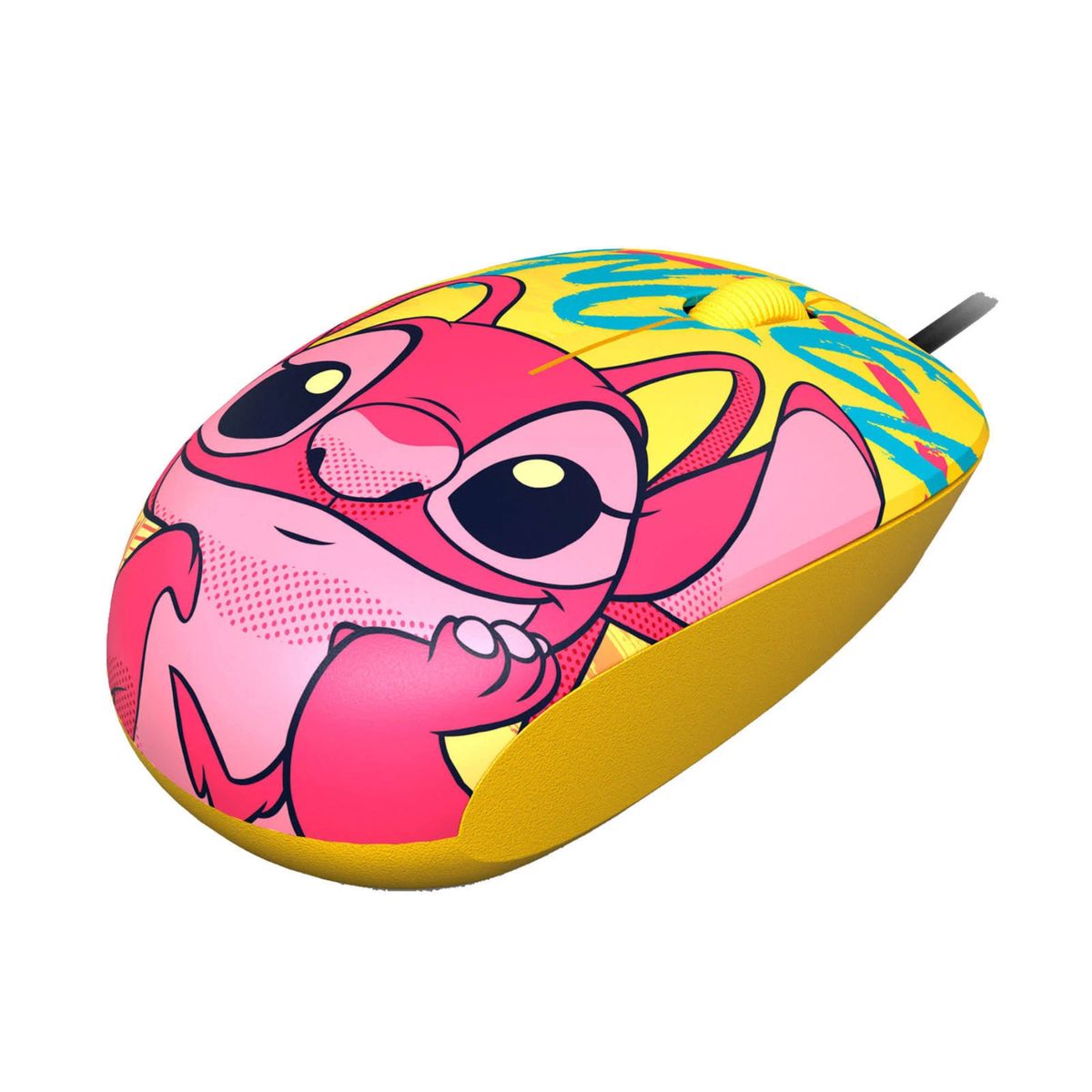 XTECH - Mouse con Cable Edición Stitch Amarillo
