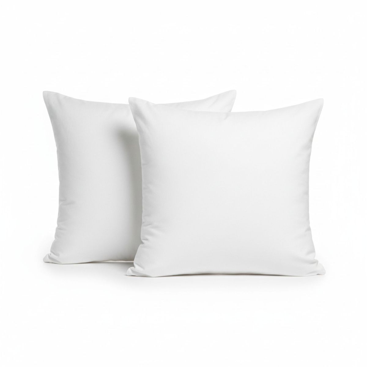 LE NUIT - Set 2 Almohadas 350 Gr Microfibra Tela 300 Hilos Algodón Egipcio 45x45 cm Blanco