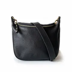 BRAVA - Bandolera de cuero modelo FELICIA Negra