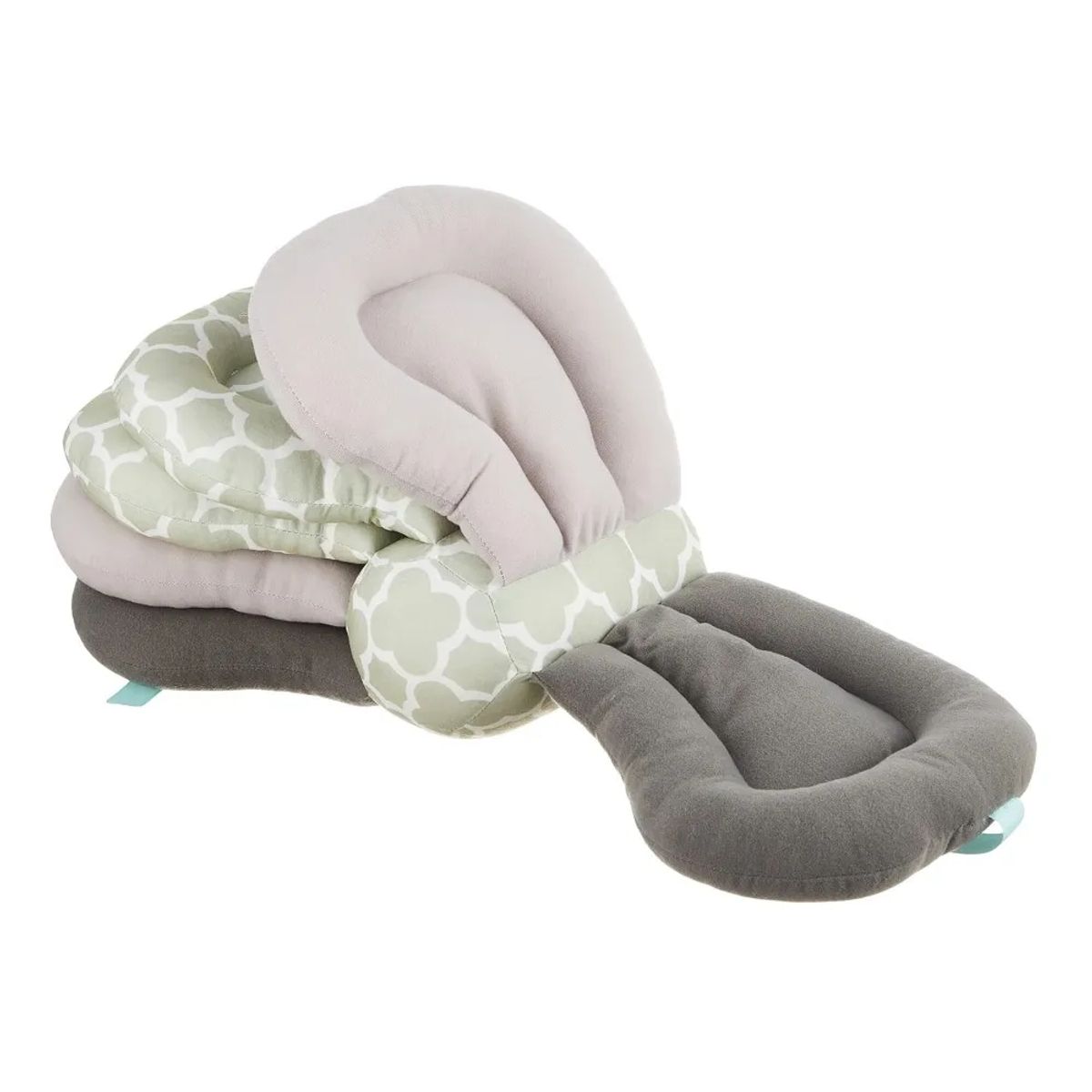 GENERICO - Almohada de Lactancia para Bebes Ajustable 3 Niveles Multiuso Gris