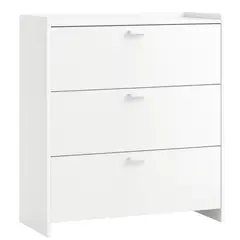 GENERICO - Zapatera Moderna 3 Niveles con Puertas y Repisa Superior
