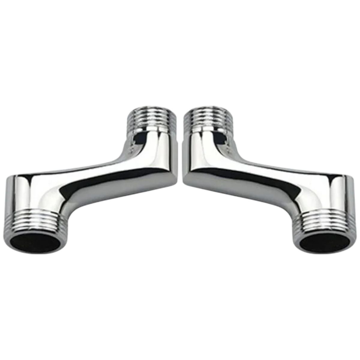 TYKON - Excentricos Acero inoxidable Cromados a la Vista Fitting Monomando Ducha Tina