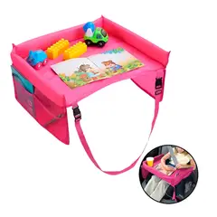 GENERICO - Mesa Bandeja De Viaje Multiusos Para Niños Rosada