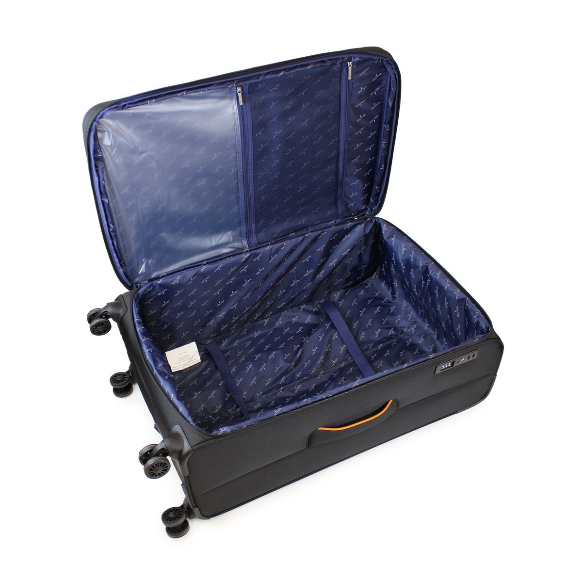 NAUTICA - Maleta blanda de tela grande Nautica Lisboa L 23kg negra