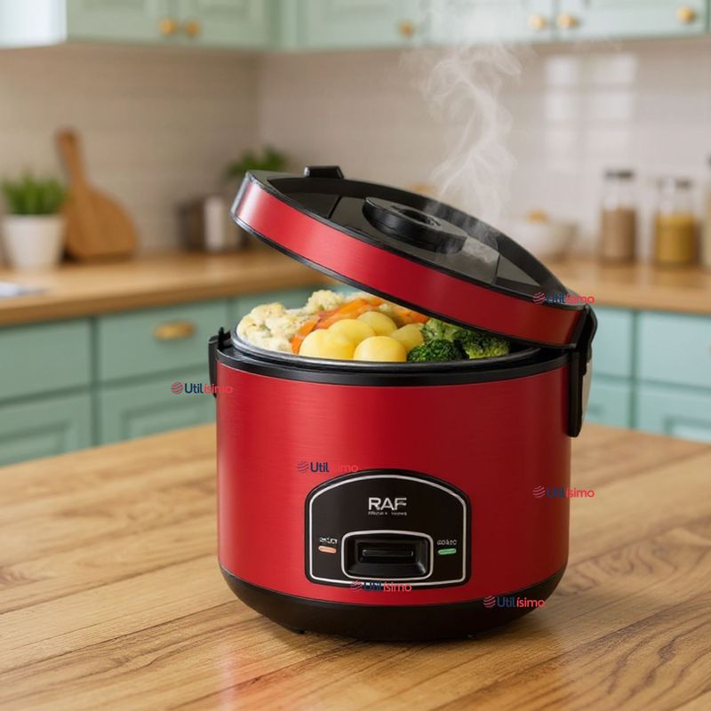 RAF - Olla Arrocera Multifuncional Eléctrica 5 Litros 900W de Potencia