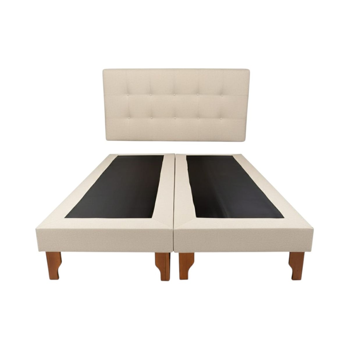 DISEÑOS VALESTRINI - CAMA DOS PLAZAS LINO CRUDO