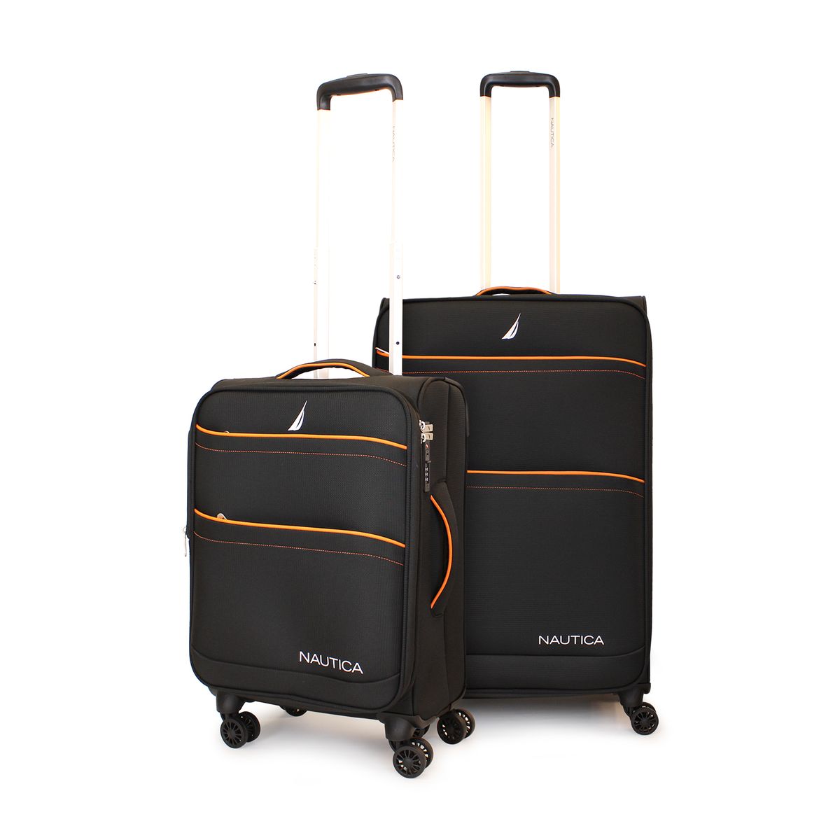 NAUTICA - Pack 2 maletas blanda de tela S+M Nautica Lisboa 10k y 20k negra