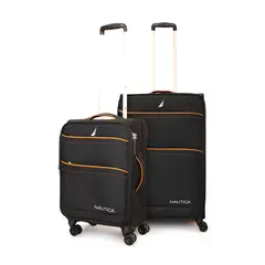 NAUTICA - Pack 2 maletas de tela S+M Lisboa 10k y 20k negra