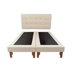 DISEÑOS VALESTRINI - CAMA KING LINO CRUDO