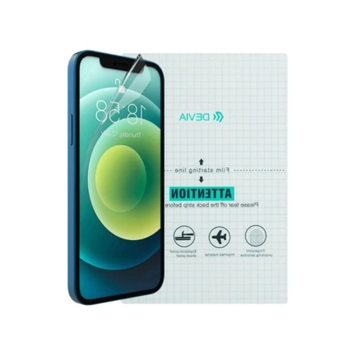 DEVIA - Lámina Hidrogel Devia Transparente HD para iPhone 16 Pro