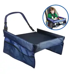 GENERICO - Mesa Bandeja De Viaje Multiusos Para Niños Azul