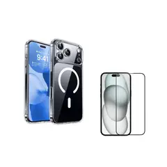 GENERICO - Carcasa Magnetica Magsafe Para iPhone 17 Pro + Vidrio