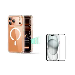 GENERICO - Carcasa Magnetica Magsafe Para iPhone 17 Pro Max + Vidrio