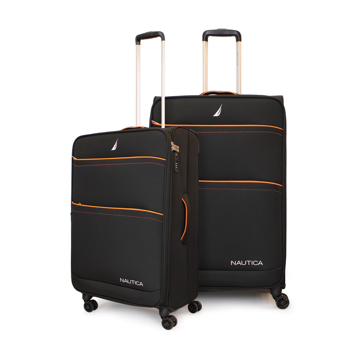 NAUTICA - Pack 2 maletas de tela M+L Nautica Lisboa 20k y 23k negra