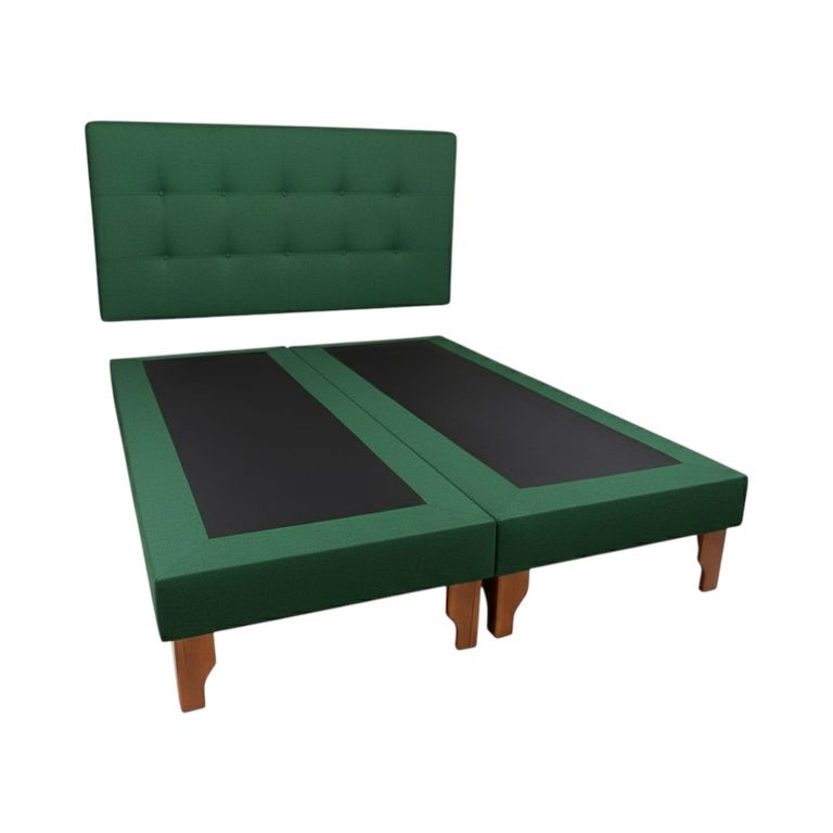 CAMA DOS PLAZAS LINO VERDE