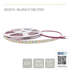 STOREFIX - CINTA LED 9.6W 12V 120L NEUTRO (Rollo 5 mts)