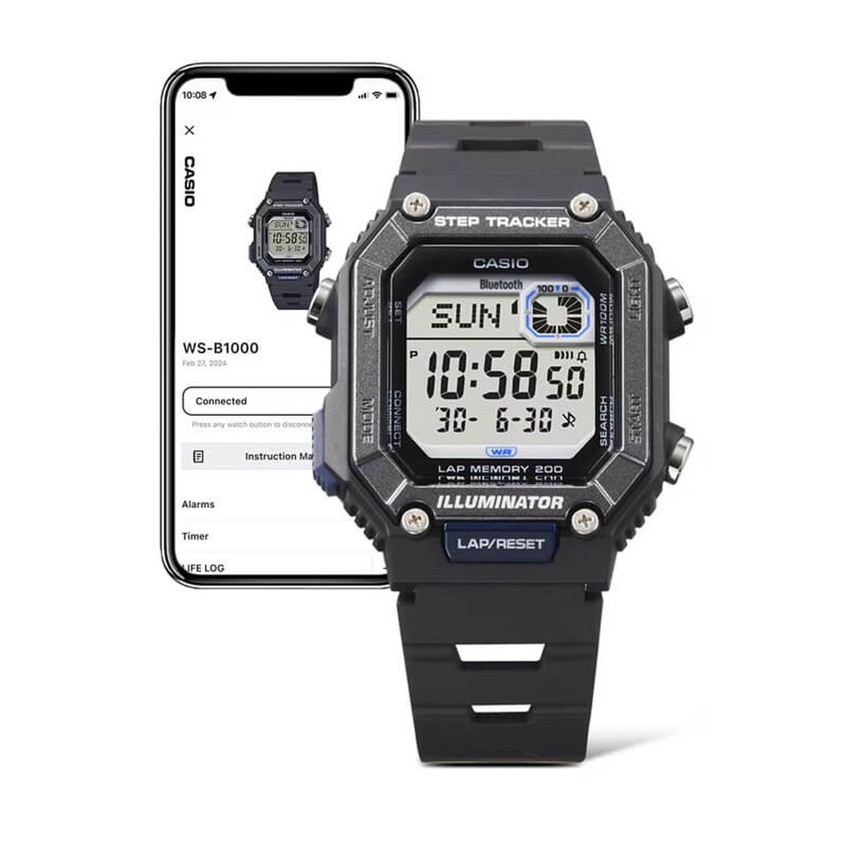 CASIO - Reloj Digital Casio Hombre WS-B1000-1AVDF