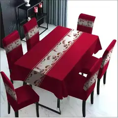 GENERICO - SET CON MANTEL Y 6 FUNDAS DE SILLAS